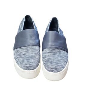 Vince Gray Fabric & Leather Slide on Sneaker